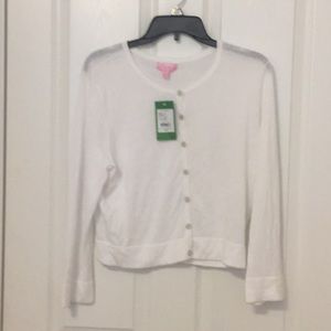Lilly Pulitzer white cardigan